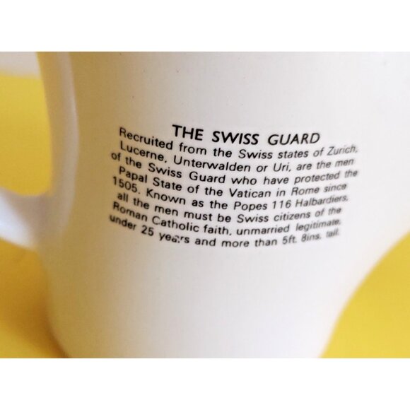 Vintage Shaving Mug Lord Nelson Pottery 3 3/4" tall  "The Swiss Guard" - Picture 5 of 11